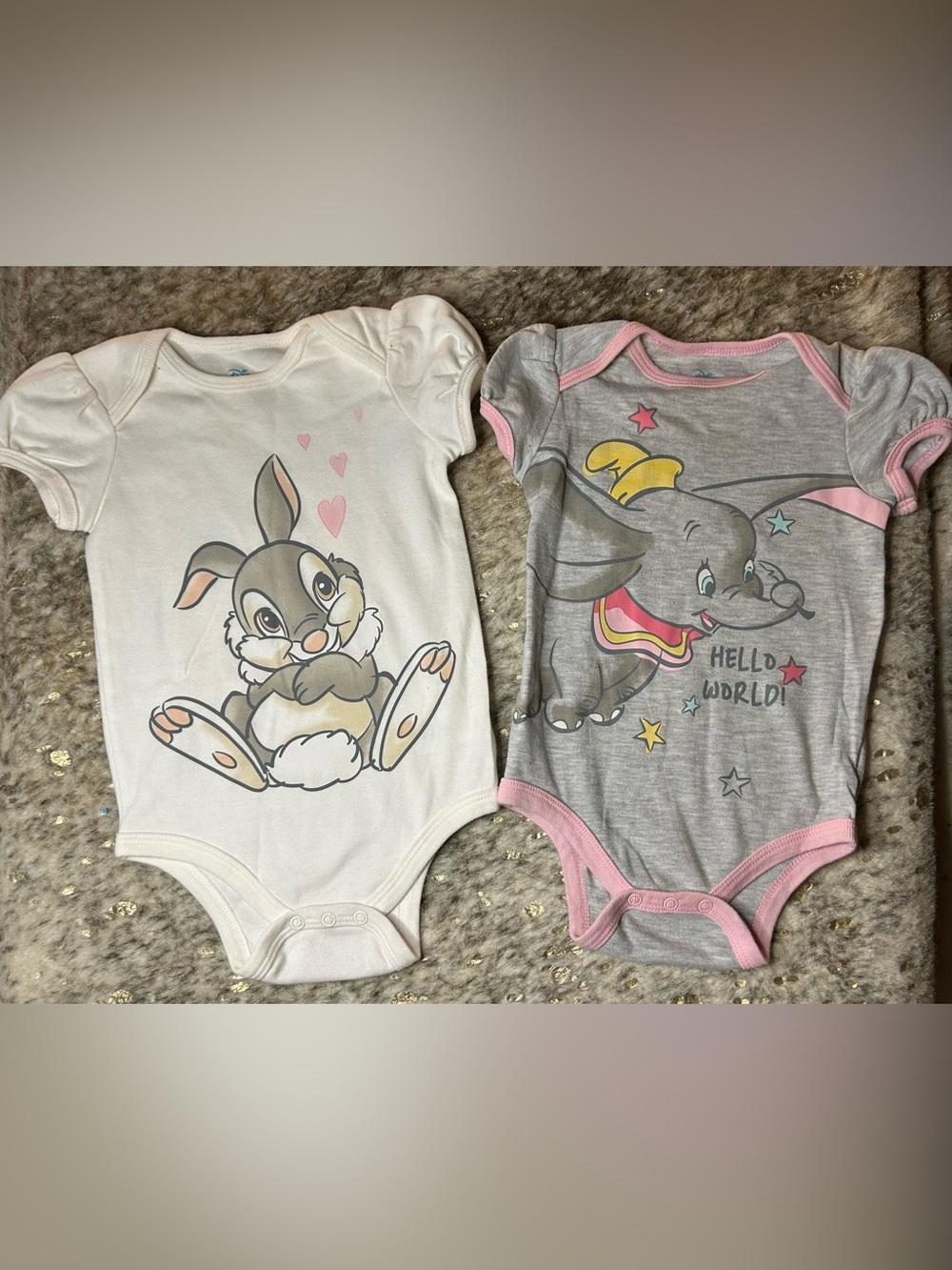 5 for $25🔥Disney Baby Thumper & Dumbo Bodysuit Set 18M